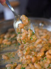 Brown Butter Miso Parmesan Beans