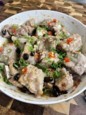 Mom’s Steamed Spare Ribs with Black Bean Sauce