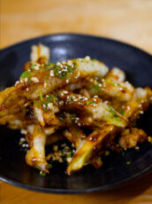 Sweet and Sour Eggplant Fries